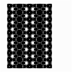 Black And White Pattern Small Garden Flag (two Sides) by Simbadda