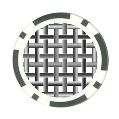 Seamless Stripe Pattern Lines Poker Chip Card Guard by Simbadda