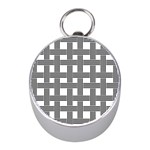 Seamless Stripe Pattern Lines Mini Silver Compasses Front