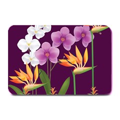 White Blossom Flower Plate Mats by Simbadda