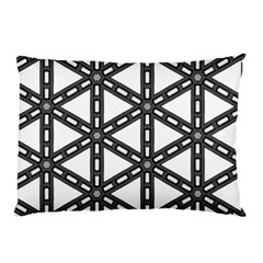 White Background White Texture Pillow Case by Simbadda