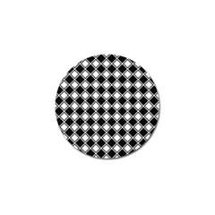 Square Diagonal Pattern Seamless Golf Ball Marker (4 pack)