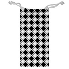 Square Diagonal Pattern Seamless Jewelry Bag