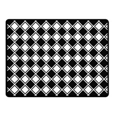 Square Diagonal Pattern Seamless Double Sided Fleece Blanket (Small) 