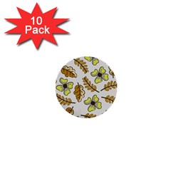 Design Decoration Decor Pattern 1  Mini Buttons (10 Pack)  by Simbadda