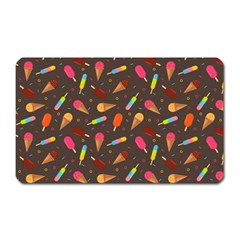 Ice Cream Pattern Seamless Magnet (rectangular) by Simbadda