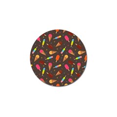 Ice Cream Pattern Seamless Golf Ball Marker (4 pack)