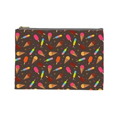 Ice Cream Pattern Seamless Cosmetic Bag (Large)