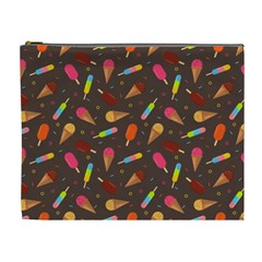 Ice Cream Pattern Seamless Cosmetic Bag (XL)