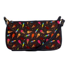 Ice Cream Pattern Seamless Shoulder Clutch Bag