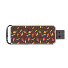 Ice Cream Pattern Seamless Portable USB Flash (One Side)