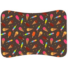 Ice Cream Pattern Seamless Velour Seat Head Rest Cushion by Simbadda