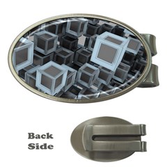 Cube Fantasy Square Shape Money Clips (oval)  by Simbadda