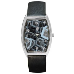 Cube Fantasy Square Shape Barrel Style Metal Watch by Simbadda