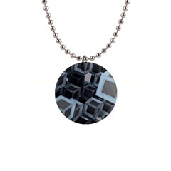 Cube Fantasy Square Shape Button Necklaces by Simbadda