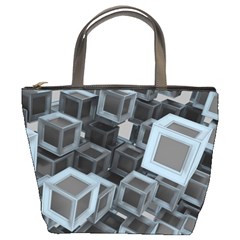 Cube Fantasy Square Shape Bucket Bag by Simbadda