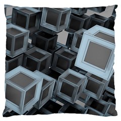 Cube Fantasy Square Shape Standard Flano Cushion Case (one Side) by Simbadda