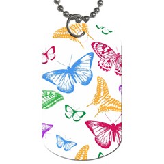 Butterfly Butterflies Vintage Dog Tag (one Side) by Simbadda