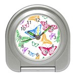 Butterfly Butterflies Vintage Travel Alarm Clock Front