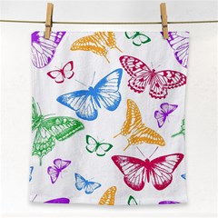 Butterfly Butterflies Vintage Face Towel by Simbadda