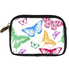 Butterfly Butterflies Vintage Digital Camera Leather Case by Simbadda