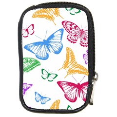 Butterfly Butterflies Vintage Compact Camera Leather Case by Simbadda