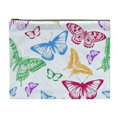 Butterfly Butterflies Vintage Cosmetic Bag (xl) by Simbadda