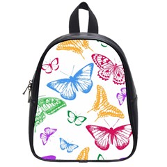 Butterfly Butterflies Vintage School Bag (small) by Simbadda