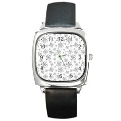 Atom Chemistry Science Physics Square Metal Watch by Simbadda