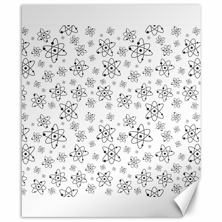 Atom Chemistry Science Physics Canvas 8  x 10 