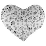 Atom Chemistry Science Physics Large 19  Premium Heart Shape Cushions Front