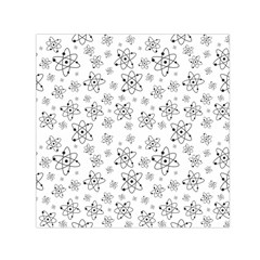 Atom Chemistry Science Physics Small Satin Scarf (square) by Simbadda