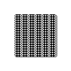 Black And White Texture Square Magnet by Simbadda