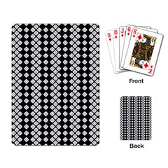 Black And White Texture Playing Cards Single Design by Simbadda