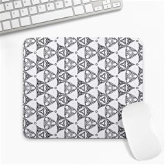 Black And White Pattern Large Mousepads by Simbadda