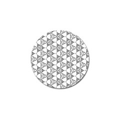 Black And White Pattern Golf Ball Marker (10 Pack)