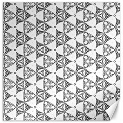 Black And White Pattern Canvas 20  X 20  by Simbadda