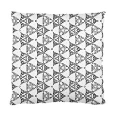 Black And White Pattern Standard Cushion Case (one Side) by Simbadda