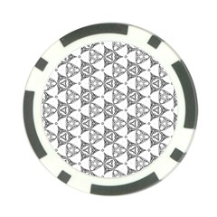 Black And White Pattern Poker Chip Card Guard (10 Pack) by Simbadda