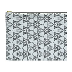 Black And White Pattern Cosmetic Bag (xl) by Simbadda