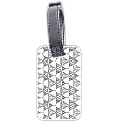 Black And White Pattern Luggage Tags (two Sides) by Simbadda