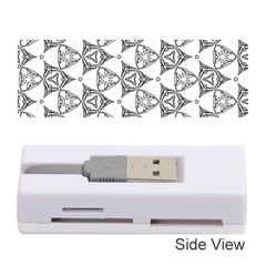 Black And White Pattern Memory Card Reader (stick) by Simbadda