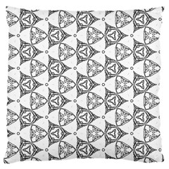 Black And White Pattern Large Cushion Case (two Sides) by Simbadda