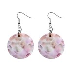 Watercolor Seamless Texture Mini Button Earrings Front