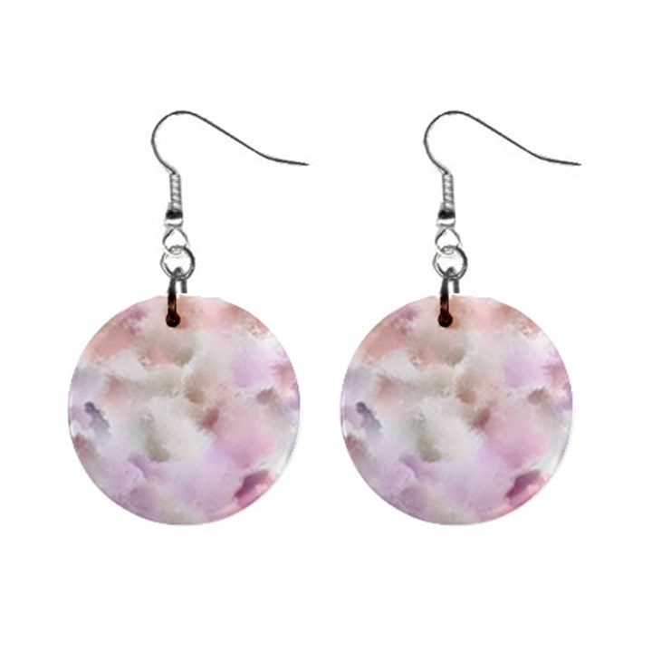 Watercolor Seamless Texture Mini Button Earrings