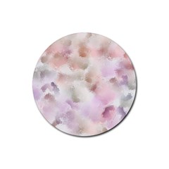 Watercolor Seamless Texture Rubber Round Coaster (4 pack) 