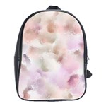 Watercolor Seamless Texture School Bag (Large) Front