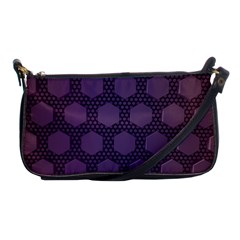 Hexagon Grid Geometric Hexagonal Shoulder Clutch Bag by Simbadda