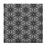 Black And White Pattern Tile Coasters Front