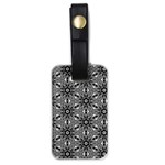 Black And White Pattern Luggage Tags (One Side)  Front